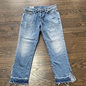 SIWY Raw Hem Women's Ankle Slit Jeans